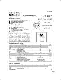 Click here to download IRF1607 Datasheet