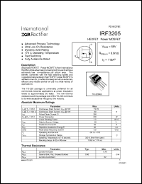 Click here to download IRF3205 Datasheet