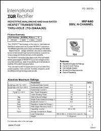 Click here to download IRF440 Datasheet