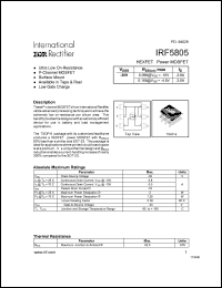 Click here to download IRF5805 Datasheet