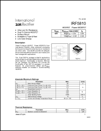Click here to download IRF5810 Datasheet
