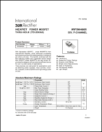 Click here to download IRF5M4905 Datasheet