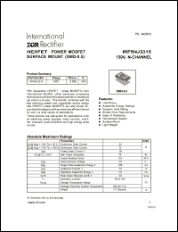 Click here to download IRF5NJ3315 Datasheet