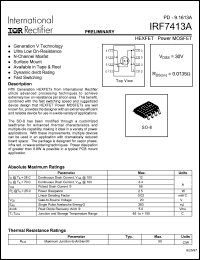 Click here to download IRF7413A Datasheet