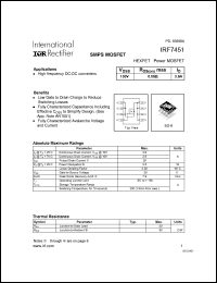 Click here to download IRF7451 Datasheet