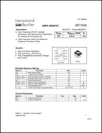 Click here to download IRF7459 Datasheet