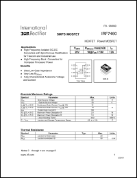 Click here to download IRF7460 Datasheet