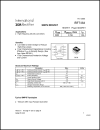 Click here to download IRF7464 Datasheet