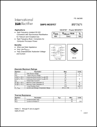 Click here to download IRF7471 Datasheet