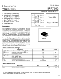 Click here to download IRF7503 Datasheet