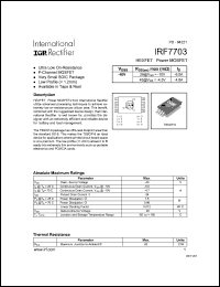 Click here to download IRF7703 Datasheet