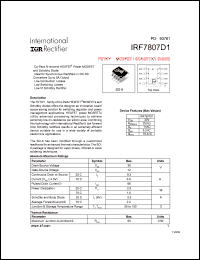 Click here to download IRF7807D1 Datasheet