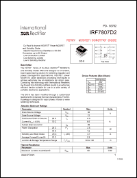 Click here to download IRF7807D2 Datasheet
