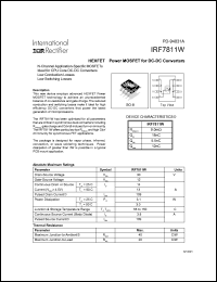Click here to download IRF7811W Datasheet