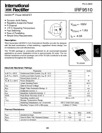 Click here to download IRF9510 Datasheet