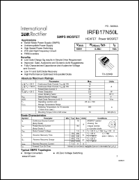 Click here to download IRFB17N50 Datasheet