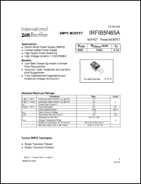 Click here to download IRFIB5N65 Datasheet