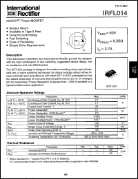 Click here to download IRFL014 Datasheet