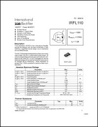 Click here to download IRFL110 Datasheet