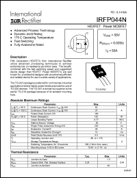 Click here to download IRFP044N Datasheet