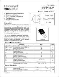 Click here to download IRFP150N Datasheet