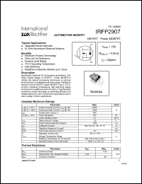 Click here to download IRFP2907 Datasheet