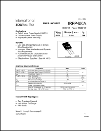 Click here to download IRFP450A Datasheet