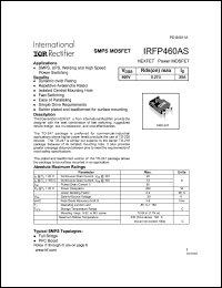 Click here to download IRFP460AS Datasheet