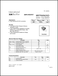 Click here to download IRFP90N20 Datasheet