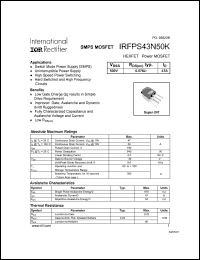 Click here to download IRFPS43N50 Datasheet