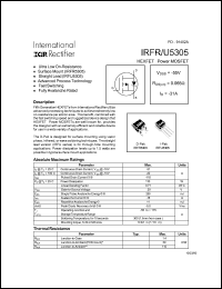 Click here to download IRFU5305 Datasheet