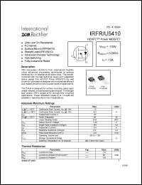 Click here to download IRFR5410 Datasheet