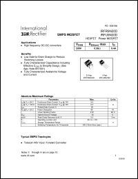 Click here to download IRFR9N20 Datasheet