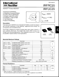 Click here to download IRFRC20 Datasheet