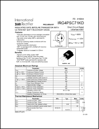 Click here to download IRG4PSC71 Datasheet