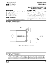 Click here to download IRU1030-33CP Datasheet