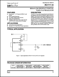 Click here to download IRU1117-33CP Datasheet