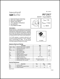 Click here to download IRF2807 Datasheet