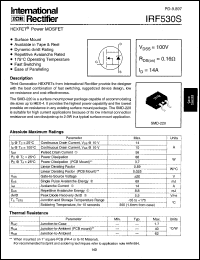 Click here to download IRF530S Datasheet