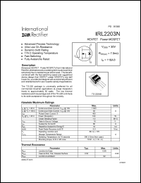 Click here to download IRL2203N Datasheet