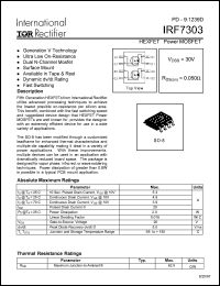 Click here to download IRF7303 Datasheet