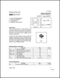 Click here to download Si4435 Datasheet