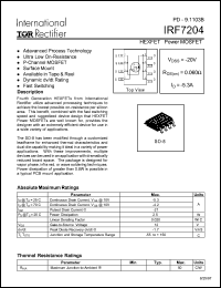 Click here to download IRF7204 Datasheet