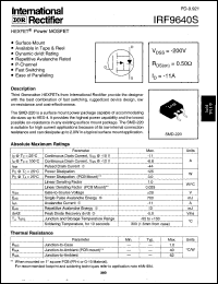 Click here to download IRF9640STRL Datasheet