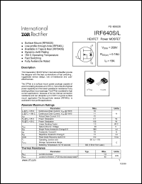 Click here to download IRF640L Datasheet