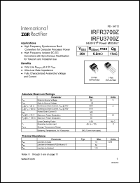 Click here to download IRFR3709Z Datasheet