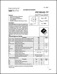 Click here to download IRF2804 Datasheet