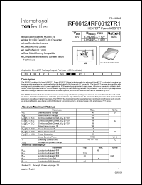 Click here to download IRF6612TR1 Datasheet