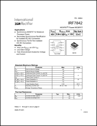 Click here to download IRF7842 Datasheet