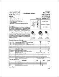 Click here to download IRL3705ZS Datasheet